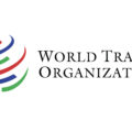 Official logo of the World Trade Organization (WTO), the global body that regulates international trade