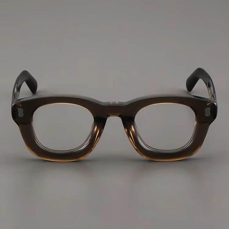 2024 Men Glasses Frame Fashion Thick Acetate Square Designer Brand